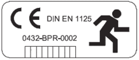 Fluchttür Systeme Plakette
