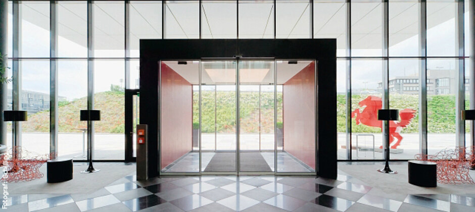 Schiebetür ST Flex Green von innen