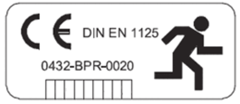Fluchttür Systeme Plakette